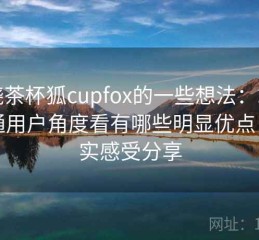 围绕茶杯狐cupfox的一些想法：站在普通用户角度看有哪些明显优点，真实感受分享