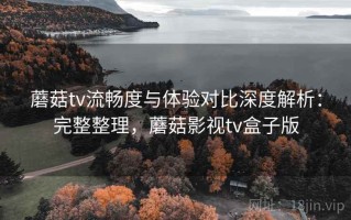 蘑菇tv流畅度与体验对比深度解析：完整整理，蘑菇影视tv盒子版