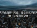 实际使用黑料网后：适合什么样的人群，完整体验记录