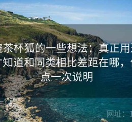 围绕茶杯狐的一些想法：真正用过之后才知道和同类相比差距在哪，优缺点一次说明