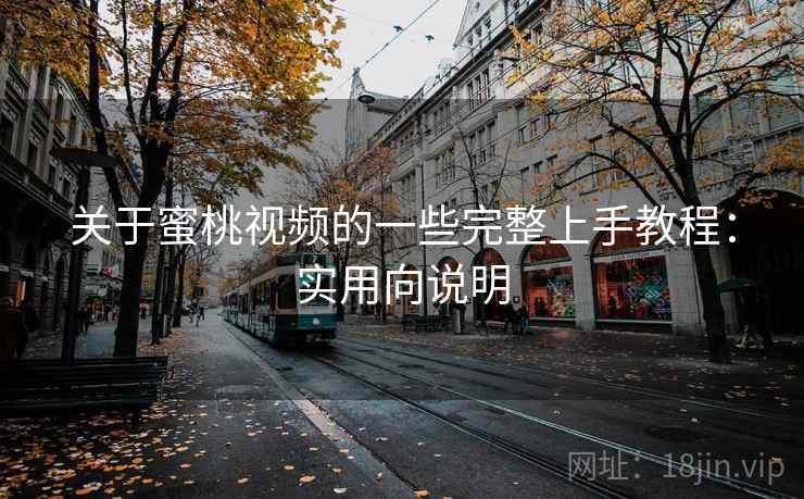关于蜜桃视频的一些完整上手教程：实用向说明