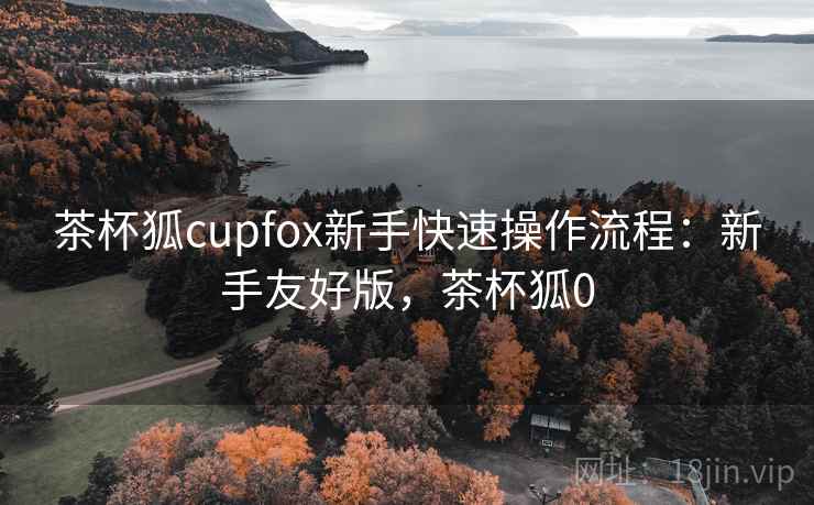 茶杯狐cupfox新手快速操作流程：新手友好版，茶杯狐0