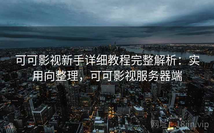 可可影视新手详细教程完整解析：实用向整理，可可影视服务器端